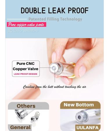 UULANFA Refillable Perfume Bottle Atomizer for Travel Portable Easy Refillable Perfume Spray Pump Empty Bottle for men and women with 5ml Mini Pocket Size P9-Gold  - Buy Online on GoSupps.com