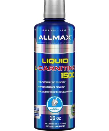 ALLMAX Nutrition - L-Carnitine Liquid + Vitamin B5 - Blue Raspberry - 473 ml & ACUTS - Amino Acid Powder Supplement with Taurine L-Carnitine Green Coffee Bean Extract - Blue Raspberry - 252 g - Buy Online on GoSupps.com