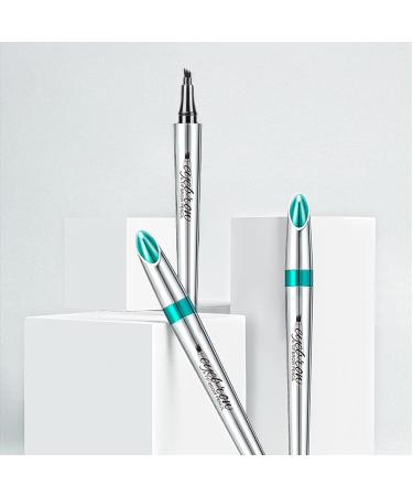 NewBang Eyebrow Pencil Set - Waterproof Microblading Pen for Natural, Longlasting Eyebrows - Dark Brown - Buy Online on GoSupps.com