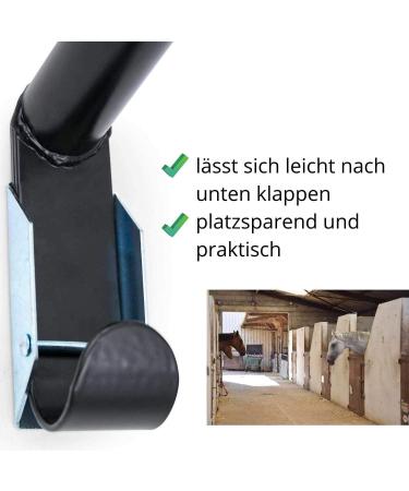 AMKA Foldable Saddle Holder Set - 2 Pieces with Hook for Easy Storage | Perfect for Equestrians - International Shipping Available - Buy Online on GoSupps.com