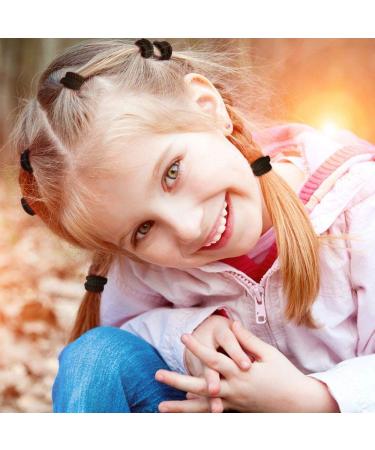 Soft Cotton Hair Ties for Baby Girls - 150PCS Black White Pink Hair Bands - Buy Online on GoSupps.com