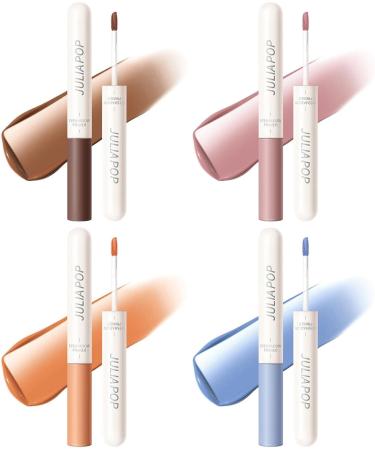 Eyeshadow Primer 4 Colors Eyeshadow Primer with Matte Neutral Creamy Eyeshadow Set Lightweight High-pigmented and Waterproof Long Lasting Matte Eyeshadow for Girl - Buy Online on GoSupps.com