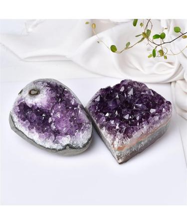 Natural Gem Amethyst Geode Rough Stone Amethyst Cluster Specimen Home Decoration Ornamental Gift Suitable for Furniture Decoration Natural Luster (Color : 300-500g Size : 1pc) 1pc 300-500g - Buy Online on GoSupps.com