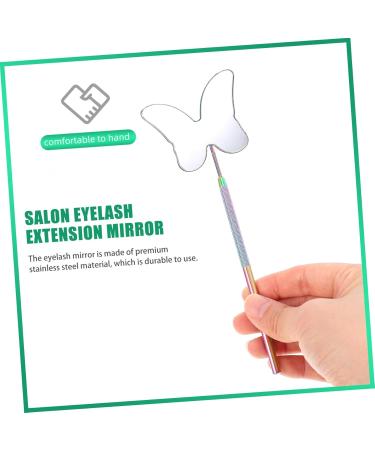 Angoily Inspection Mirror Mirrors Rectangular Mirror Eyelash Beauty Salon Tool Stainless Steel Magnifier 18X6.5X0.5CM Colorful - Buy Online on GoSupps.com