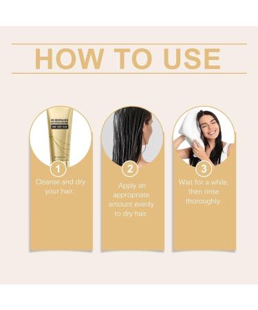 Deep Conditioner Hair Mask 100g Repairing Hair Mask ConditionerBeauty Essentials for Frizzy Curly Style Fast Recovery Daily Care Intensive Night Treatment against Frizzy - Buy Online on GoSupps.com