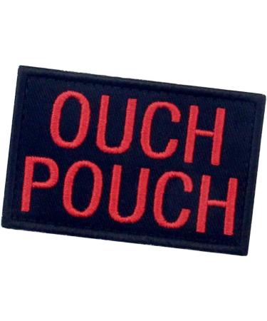 Ouch Pouch Embroidered Patch - Tactical Moral Applique - Red & Black - Buy Online on GoSupps.com