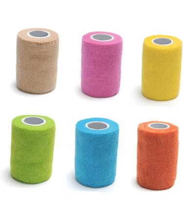 Shop Elastic Self-Adhesive Cotton Cloth Bat Grip Tape - Colorful Compression Tape for Sports & Veterinary Use - Buy Online on GoSupps.com