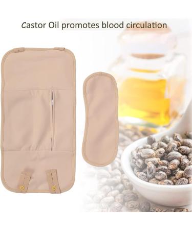 ZJchao Reusable Castor Oil Pack Wrap Set | Adjustable Elastic Strap & Leak-Proof Design for Waist & Neck Compress - Washable & Durable - Buy Online on GoSupps.com