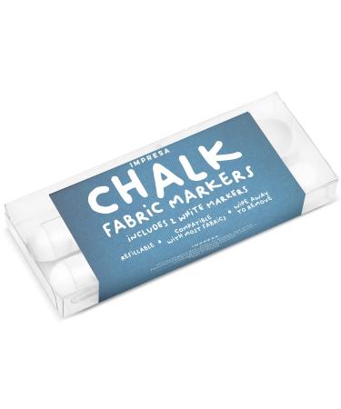2 Pack Refillable Fabric Chalk Markers for Sewing & Quilting - White Tailors Chalk Pencils for Easy Erasable Marking on Fabric - Buy Online on GoSupps.com