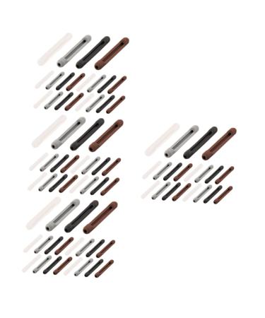 Doitool 80 pair of glasses and leg cover iron ends for glasses nerdwax for glasses glass replacement bar Pillow handle glasses anti -glasses tube pebble gel glasses legs 5.6x0.8cmx4pcs different colors x 4 pieces