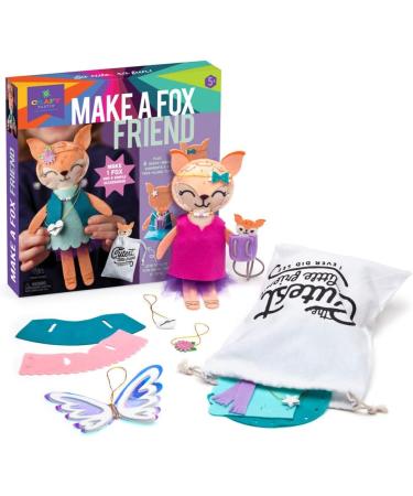 Craft-tastic Fox Friend Craft Kit - Learn to Sew 1 Stuffie with Clothes & Accessories - Buy Online on GoSupps.com