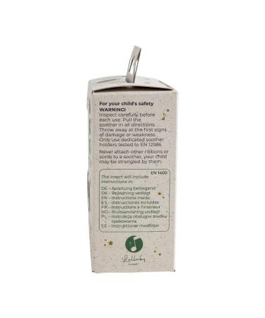 Lullaby Planet Pack of 2 Round Latex Night Pacifiers - Size 2 (6-12 Months) | Lake Green - International Shipping Available - Buy Online on GoSupps.com