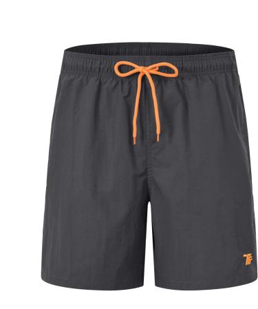 Donhobo Men's Quick-Drying Swim Shorts - Dark Gray Beach & Sport Trunks for Ultimate Comfort - Buy Online on GoSupps.com