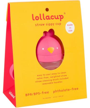 Lollaland Weighted Straw Sippy Cup | Made in USA | Infant & Toddler Transition Cup | Shark Tank Product (Pink) - Buy Online on GoSupps.com