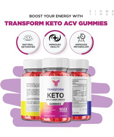(3 Pack) Transform Keto Plus ACV Gummies - 180 Gummies | Advanced Formula - Buy Online on GoSupps.com