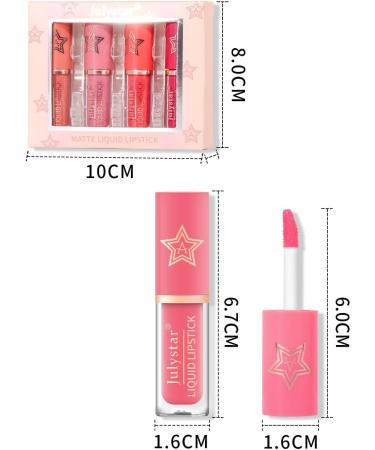 INTEROOKIE Makeup Matte Lipstick Set Nonfading lip glaze natural and longlasting coverage B - Buy Online on GoSupps.com