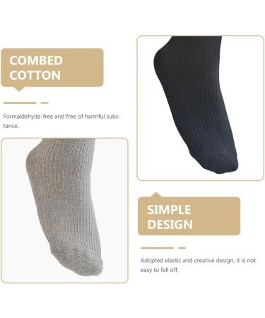 Ciieeo Combed Cotton Socks - 5 Pairs Diabetic & Maternity Above Ankle Crew Socks for Women | Breathable Foot Protection - Buy Online on GoSupps.com