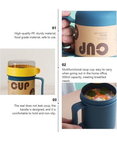 Veemoon 3 Pcs Soup Cup Breakfast Cup Vacuum Bento Lunch Bag Women Microwavable Cup Insulated Food Jar Portable Stainless Coffee Mug Sealing Milk Cup Pp Travel With Cover Microwave Oven Cup - Buy Online on GoSupps.com