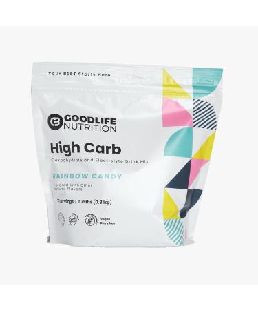 GOODLIFE Nutrition High Carb Endurance Sport Fuel - Carbohydrates and Electrolytes - Naturally Flavored - Your Best Starts Here - 30 Servings (Rainbow Candy)