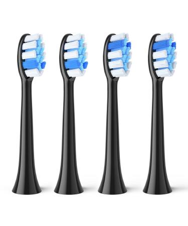 Sonic Electric Toothbrush Replacement Heads Compatible with Bitvae Smart S2 Black Rechargeable Toothbrush Clean Toothbrush Heads Refills 4 Pack
