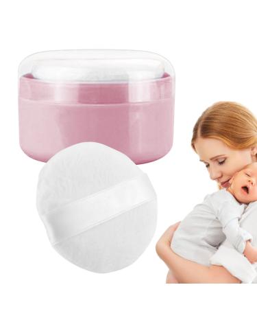 R cipient en poudre r cipient de poudre pour b b avec bouff e | Bo tre saupoudrage l che l' preuve des fuites | Baby After Bath Body Powder Puffle Base pour la plage la maison Rose