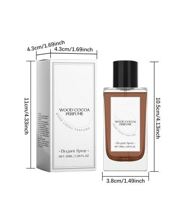 Men Perfume Woody Cocoa Eau de Toilette Exquisite Hypoallergenic Eau De Parfum Sweet Spray Deodorant Suitable for Special Occasions Presents for Men 3.8x10.5cm Brown - Buy Online on GoSupps.com