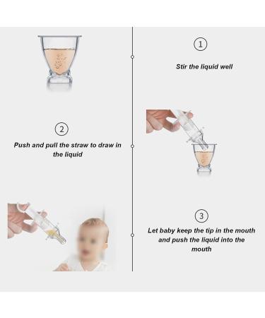 Silicone Liquid Droppers - Clear Plastic Medicine Feeder for Babies & Elderly - Food Grade PP Tube with Silicone Head - Buy Online on GoSupps.com