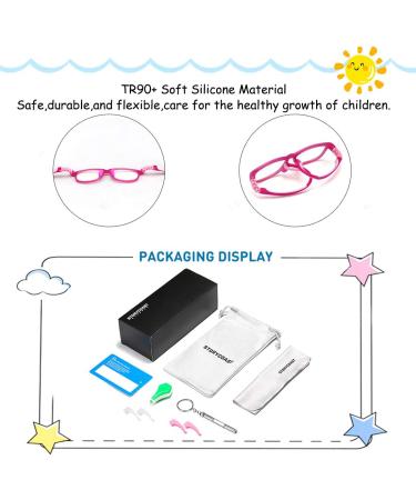 STORYCOAST 2 Pack Kids Blue Light Blocking Glasses | Age 5-12 | UV Protection | Anti Eyestrain | Red + Green | Silicone TR90 Lightweight - Buy Online on GoSupps.com