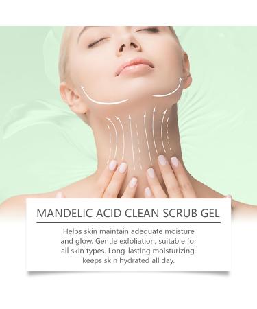 Mandelic Acid Exfoliating Gel Scrub for Face & Body Purifying Pore Refining Peeling Gel Deep Cleansing Moisturizing & Brightening Reduces Blackheads & Uneven Texture for All Skin Types 7Oz - Buy Online on GoSupps.com