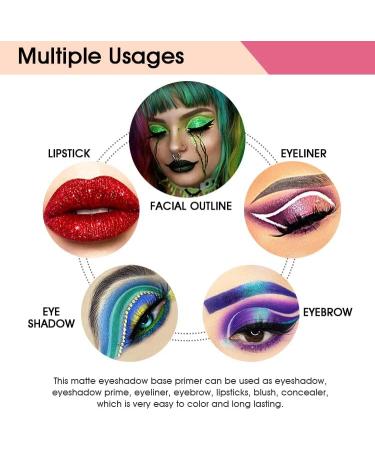 DE'LANCI Eyeshadow Primer Base Matt - Waterproof & Anti-Aging White Eye Primer - Buy Online on GoSupps.com
