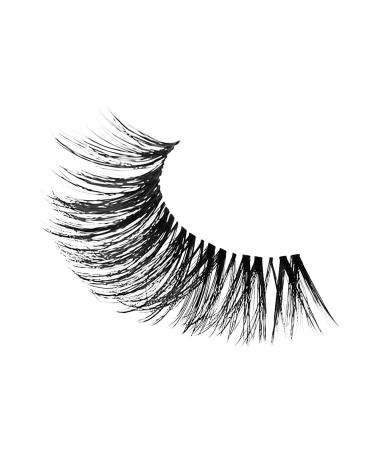 KISS My Lash But Bolder 3D Volume False Eyelashes in Slim Thicc Black - Vegan Faux Mink | Fuller & Natural-Looking Lashes | 1 Pair - Buy Online on GoSupps.com