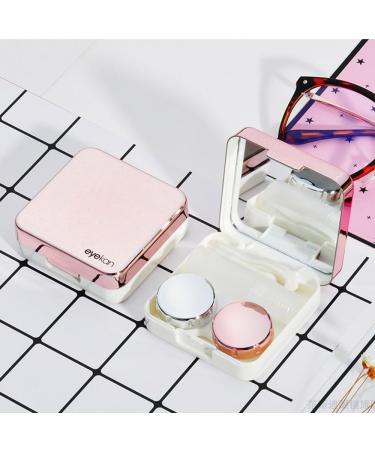 Mini Travel Contact Lens Case - Stylish Rose Gold Solution for Easy Lens Care - Buy Online on GoSupps.com