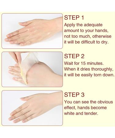 Lamilee Milk Honey Hand Mask Peel Off Wax for Moisturizing and Nourishing, 110g - Exfoliating and Hydrating Hand Care Film - 3.8 Ounce Pack - Buy Online on GoSupps.com