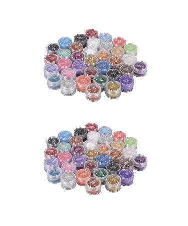 FOMIYES 60 Pcs Eyeshadow Pigment Powder Eye Shadow Small Particles