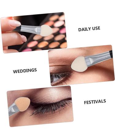 Mikinona 40pcs Latex Eye Shadow Stick Eye Shadow Applicator Double- Ended Eyeshadow Brush Make up Kit Plastic - Buy Online on GoSupps.com