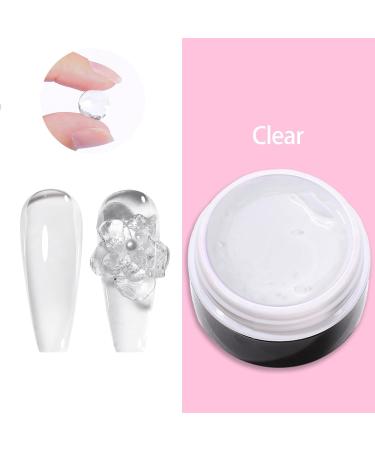 GZMAYUEN Transparent Solid Builder Gel for Nails 15 ml Clear Clear Solid Gel Builder Gel 3D Decoration Nail Sculpture Gel Hard Gel - Buy Online on GoSupps.com