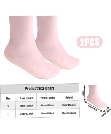 1 Pair Silicone Moisturizing Socks Long Soft Gel Socks Anti Slip Women Foot Mask Socks Spa Pedicure for Dry Cracked Feet Softening Calluses Rough Skin S - Buy Online on GoSupps.com