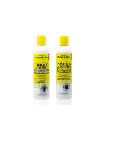 Jamaican Mango & Lime Tingle Shampoo & Protein Conditioner 8 Fl Oz (Pack of 2) - Buy Online on GoSupps.com