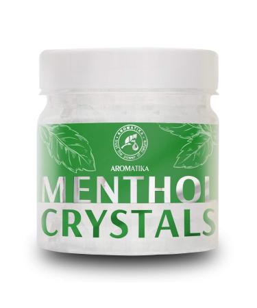 Menthol Crystals 3.5 Oz - Natural - Refreshing - Menthol Crystals for Aromatherapy - Skin Care - Hair Care - Body Care - Peppermint Odor - Steam Rooms & Saunas