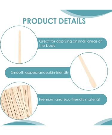 200 Wooden Sticks Set | Disposable Spatula for Eyebrows Lips & Face | Essential Makeup & Waxing Accessories - Buy Online on GoSupps.com