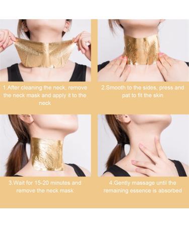 Anti-Aging Neck Wrinkle Pads - Moisturizing Gold Firming Mask for Fine Line Prevention - 10 Patches - Buy Online on GoSupps.com
