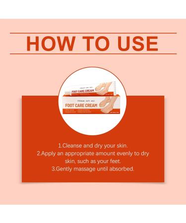 Non-greasy moisturizing foot cream Instant moisturizing cream for cracked feet for knees hands body elbows overnight travel winter home shower men - Buy Online on GoSupps.com
