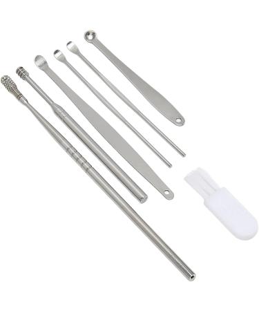 7Pcs Stainless Steel Earwax Removal Kit - Portable Ear Cleaning Tool Set - Buy Online on GoSupps.com