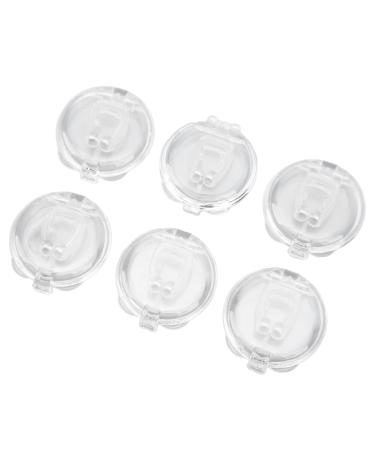 with 6 Storage Box Reusable Anti Snoring Devices Anti Snoring Clip Soft Silicone Nose Snore Clip Improves Breathing for Men Women Effective Snore Reduction Aid for Quieter and Pea