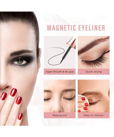 DREWALA Magnetic Eyelashes with Eyeliner Kit - 5 Pairs, 3D Natural Look, Waterproof, Easy to Apply, Reusable, Long Lasting - No Glue Needed False Eyelashes Pack - Buy Online on GoSupps.com