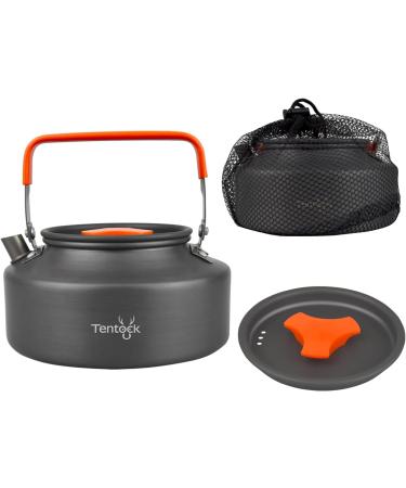 Tentock Camping Kettle 1.1L Lightweight Aluminum Tea Pot for Backpacking, Hiking, Picnic - Compact Coffee Pot for Outdoor Activities - Buy Online on GoSupps.com