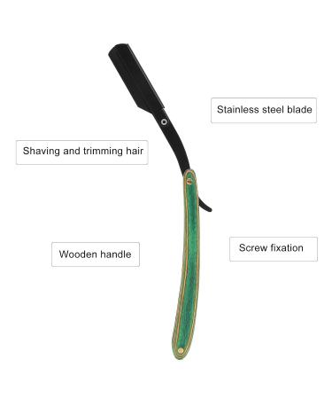 Professional Stainless Steel Straight Edge Razor - Safety-Shaving Apparatus for Home & Salon Use (15 cm) - Buy Online on GoSupps.com