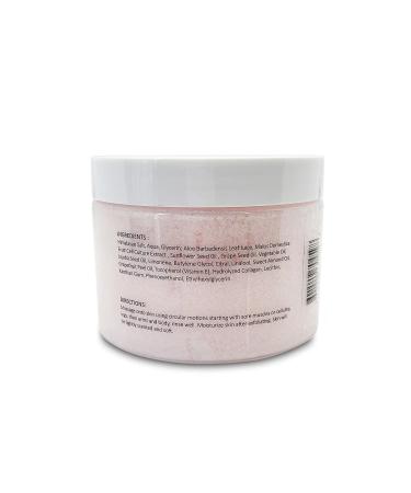 PNK Naturals Himalayan Salt Body Scrub - Collagen Stem Cell & Sweet Almond Oil - Exfoliating Acne Cellulite Scars & Wrinkles - Grapefruit Scent - 12 oz - Buy Online on GoSupps.com