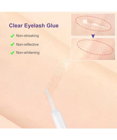 Clear Eyelash Glue - Quick Dry Waterproof High Viscosity False Lash Glue - Streak-Free Low Irritation No Skin Damage Easy To Remove Lash Extension Adhesive Bonding Glue Eye Lash Glue - Buy Online on GoSupps.com