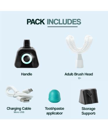 Y-Brush NylonBlack Sonic Electric Toothbrush & Storage Stand | Fast International Shipping - Best for Oral Care - Buy Online on GoSupps.com